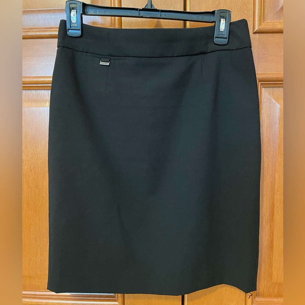 Calvin Klein 4p work pencil skirt in black